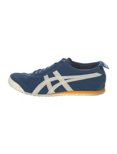 Pre-owned Onitsuka Tiger Nubuck Sneakers In Blue
