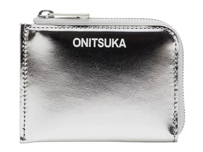 Pre-owned Onitsuka Tiger Pcoin Case Silver, Etc. Total 5 Colors Natural Leather Japan In Silver/red/black/white/matte Black