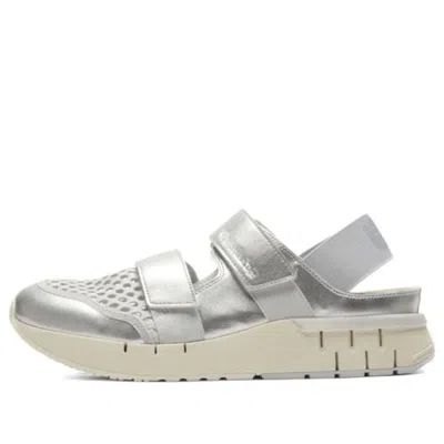 Onitsuka Tiger Rebilac Sandals 'pure Silver Cream' In Metallic