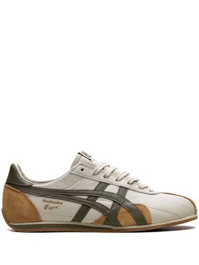 Onitsuka Tiger Runspark "beige Olive Green Mustard Yellow" Sneakers In Neutrals