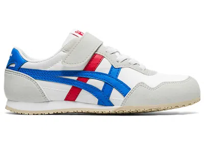 Pre-owned Onitsuka Tiger Serrano Red Sneakers In White/directoire Blue In Multi