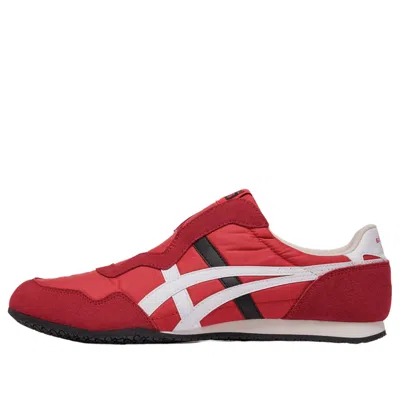 Onitsuka Tiger Serrano Slip-on 'classic Red White' In Pink