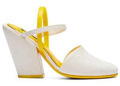 Pre-owned Onitsuka Tiger Tiger Fairia (women's) Sneakers In White/sunflower Yellow In Multi