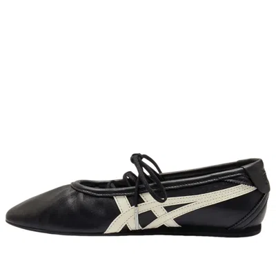 Onitsuka Tiger Gymnarina Ballet Flats In Black