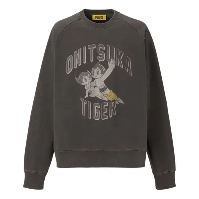 Onitsuka Tiger X Astro Boy Printed Long Sleeved Top 'dark Grey' In Gray