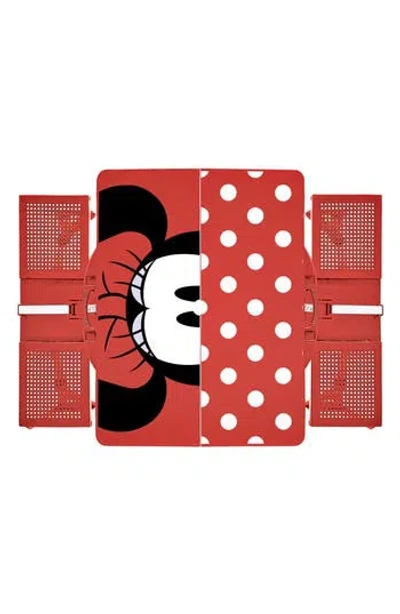 Oniva A Picnic Time Brand Oniva Disney® Mickey Mouse Portable Folding Table In Red