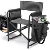 Oniva A Picnic Time Brand Picnic Time Fusion Backpack Chair With Cooler In Black