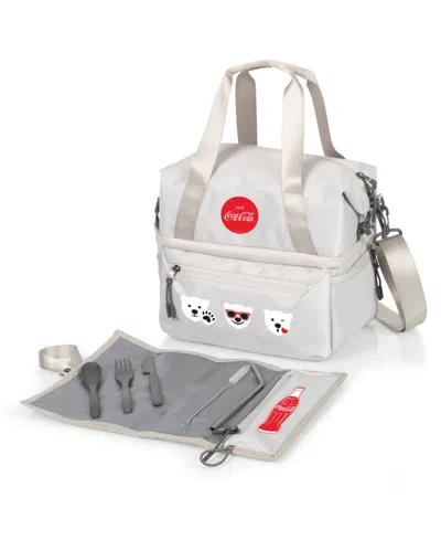 Oniva Coca-cola 17 Liter Tarana Lunch Bag Cooler With Utensil Set In Halo Gray