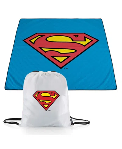 Oniva Dc Comics Superman Impresa Picnic Blanket, 60" X 50" In Blue