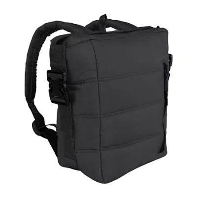 Oniva Everyday Quilted Washable Backpack Soft Side Cooler In Black