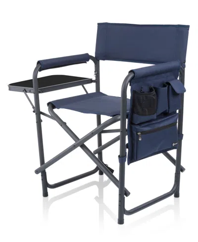 Oniva Sports Camping Chair With Side Table In Blue