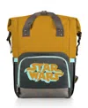 Oniva Star Wars 28 Liter On The Go Roll-top Backpack Cooler In Mustard Yellow With Gray Blue Accents