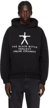 Online Ceramics Black 'the Blair Witch' Logo Hoodie In Black