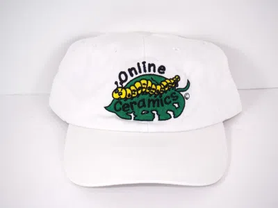 Pre-owned Online Ceramics Everything Counts Caterpillar Logo Hat New In White