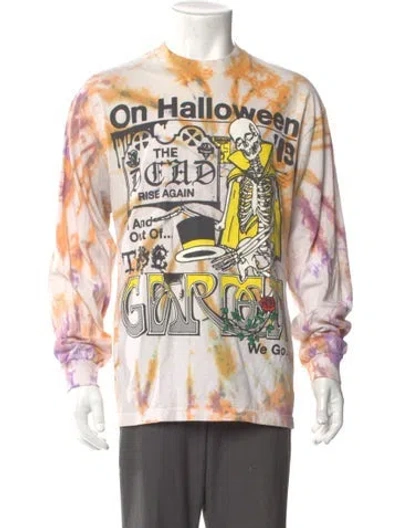 Pre-owned Online Ceramics Graphic Print Crew Neck Pullover In Neutral