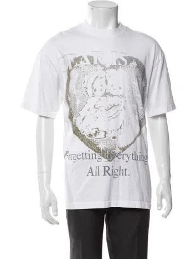 Pre-owned Online Ceramics Graphic Print Crew Neck T-shirt In Gray