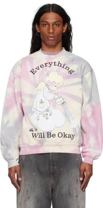 Online Ceramics Multicolor Precious Moments 'everything Will Be Okay' Sweatshirt In Tie-dye