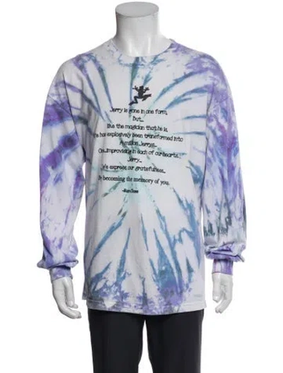 Pre-owned Online Ceramics Tie-dye Print Crew Neck Henley In Multi