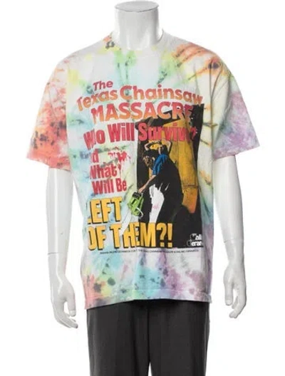 Pre-owned Online Ceramics Tie-dye Print Crew Neck T-shirt In Neutrals