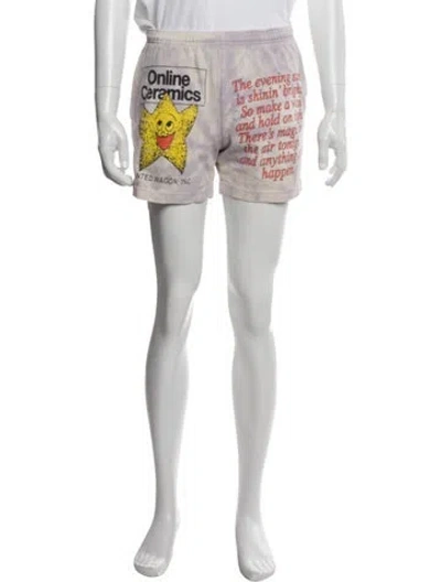 Pre-owned Online Ceramics Tie-dye Print Jogger Shorts In Multi