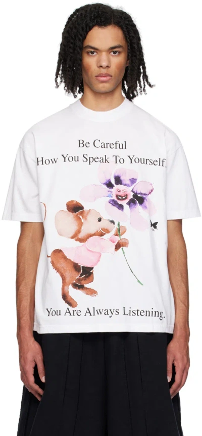 Online Ceramics White 'you Are Always Listening' T-shirt
