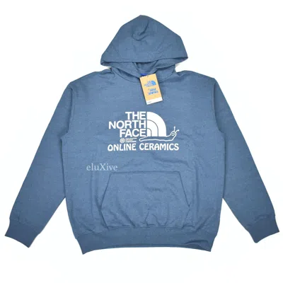 Pre-owned Online Ceramics X The North Face Online Ceramics The North Face Blue Snail Logo Hoodie