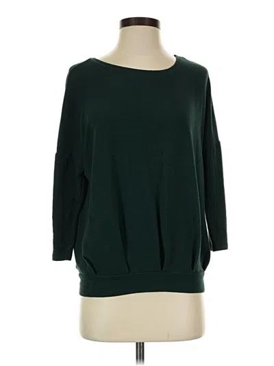 Pre-owned Only 3/4 Sleeve Top Green Boatneck Tops