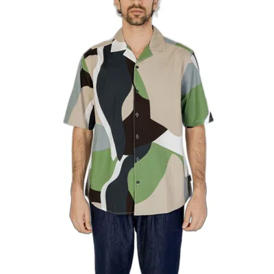 Only & Sons Green Cotton Shirt In Multi