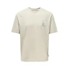ONLY & SONS KASON RELAX PRINT T-SHIRT SILVER LINING