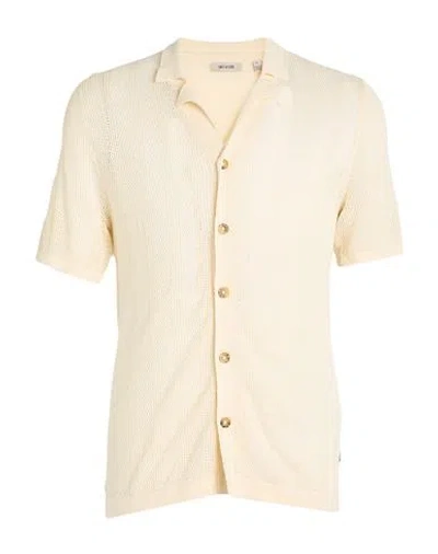 Only & Sons Man Cardigan Cream Size Xl Viscose, Cotton In Neutral