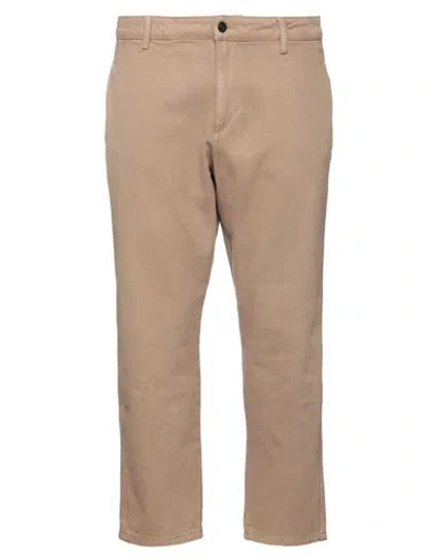 Only & Sons Man Cropped Pants Light Brown Size 33w-32l Cotton In Beige
