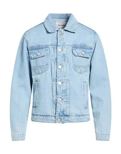 Only & Sons Man Denim Outerwear Blue Size M Cotton, Recycled Cotton