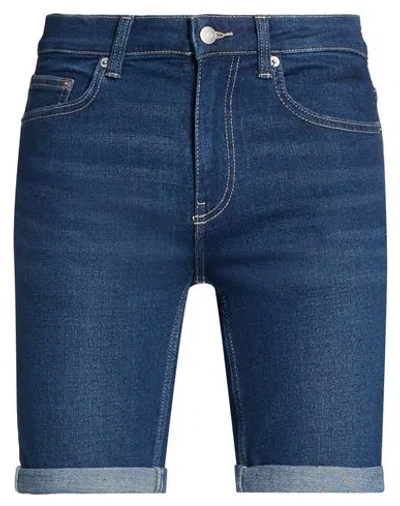 Only & Sons Man Denim Shorts Blue Size Xl Cotton, Polyester, Viscose, Elastane