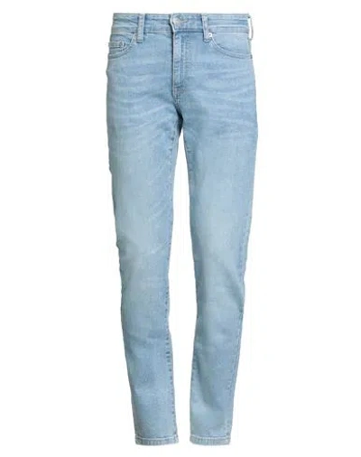 Only & Sons Man Jeans Blue Size 33w-32l Cotton, Polyester, Elastane