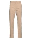 Only & Sons Man Pants Beige Size 29w-32l Cotton, Recycled Cotton, Elastane In Beige