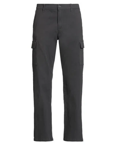 Only & Sons Man Pants Charcoal Size 33w-32l Cotton, Recycled Cotton, Elastane In Gray