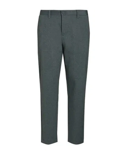 Only & Sons Man Pants Dark Green Size 28w-32l Viscose, Polyester, Elastane In Gray