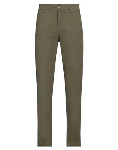 Only & Sons Man Pants Military Green Size 30w-32l Cotton, Recycled Cotton, Elastane