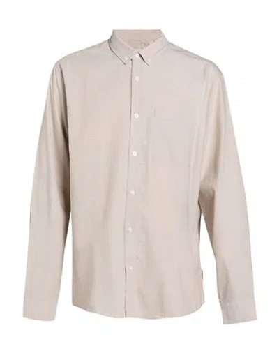 Only & Sons Man Shirt Beige Size Xxl Cotton, Polyester In Neutral