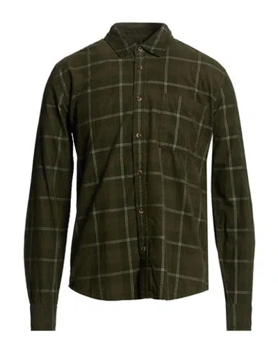 Only & Sons Man Shirt Dark Green Size L Cotton In Multi