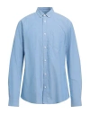 Only & Sons Man Shirt Light Blue Size Xxl Cotton, Polyester