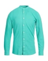 Only & Sons Man Shirt Light Green Size S Linen, Cotton, Recycled Cotton