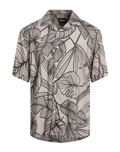 Only & Sons Man Shirt Light Grey Size L Viscose, Livaeco By Birla Cellulose In Multi