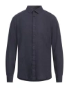 Only & Sons Man Shirt Midnight Blue Size M Cotton, Linen