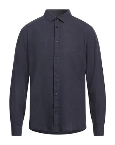 Only & Sons Man Shirt Midnight Blue Size M Cotton, Linen
