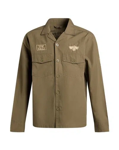 Only & Sons Man Shirt Military Green Size Xl Cotton