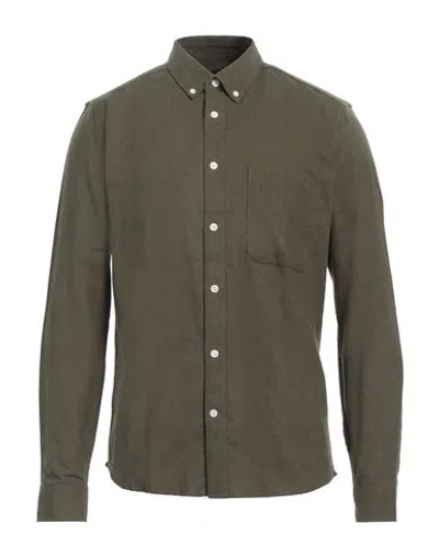 Only & Sons Man Shirt Military Green Size Xl Cotton In Gray