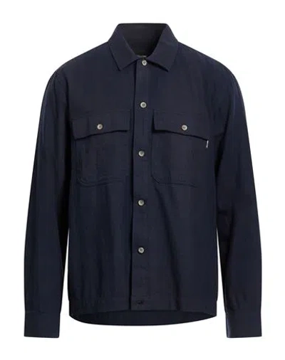 Only & Sons Man Shirt Navy Size Xs Cotton, Recycled Cotton, Linen In Black