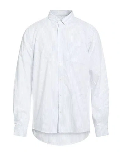 Only & Sons Man Shirt Sky Blue Size Xl Cotton, Polyester In White