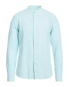 Only & Sons Man Shirt Sky Blue Size Xl Linen, Cotton, Recycled Cotton